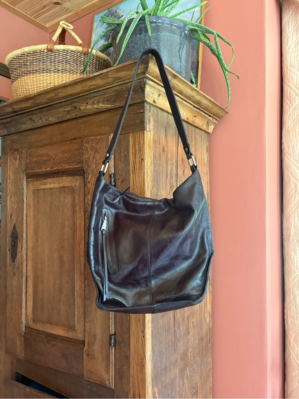 The Original Leather Hobo Bag - Black
